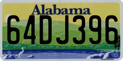 AL license plate 64DJ396