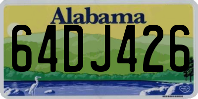 AL license plate 64DJ426
