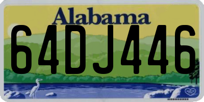AL license plate 64DJ446