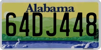 AL license plate 64DJ448
