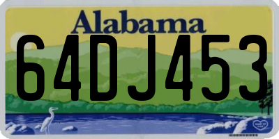 AL license plate 64DJ453