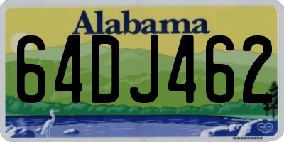 AL license plate 64DJ462