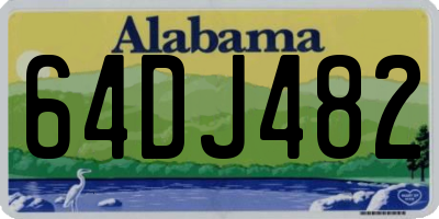 AL license plate 64DJ482