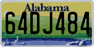AL license plate 64DJ484