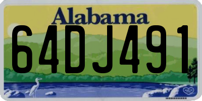 AL license plate 64DJ491