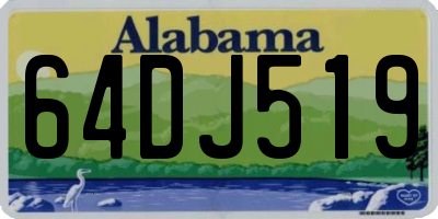 AL license plate 64DJ519