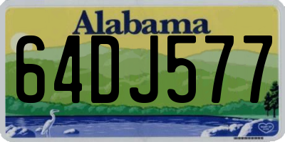 AL license plate 64DJ577