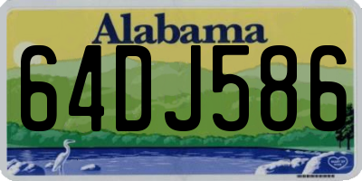 AL license plate 64DJ586