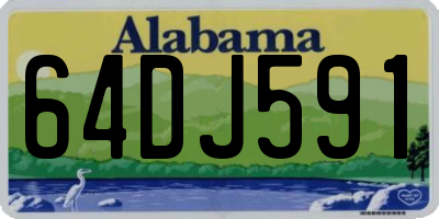AL license plate 64DJ591
