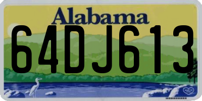 AL license plate 64DJ613