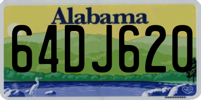 AL license plate 64DJ620