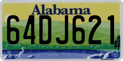 AL license plate 64DJ621