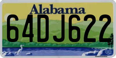 AL license plate 64DJ622