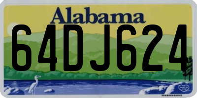 AL license plate 64DJ624