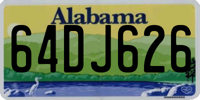 AL license plate 64DJ626