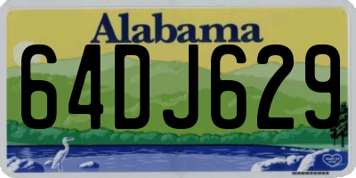 AL license plate 64DJ629