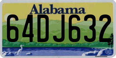 AL license plate 64DJ632