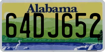 AL license plate 64DJ652