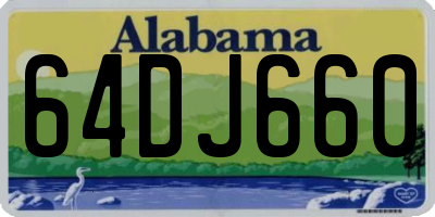 AL license plate 64DJ660