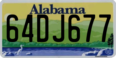 AL license plate 64DJ677