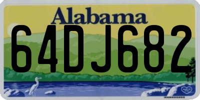 AL license plate 64DJ682