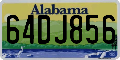AL license plate 64DJ856