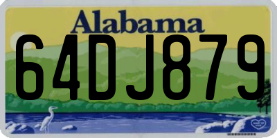 AL license plate 64DJ879