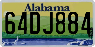 AL license plate 64DJ884
