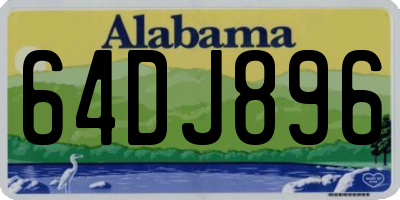AL license plate 64DJ896