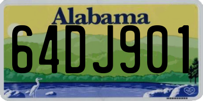 AL license plate 64DJ901