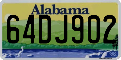 AL license plate 64DJ902