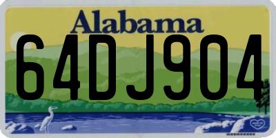 AL license plate 64DJ904