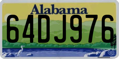 AL license plate 64DJ976