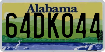 AL license plate 64DK044