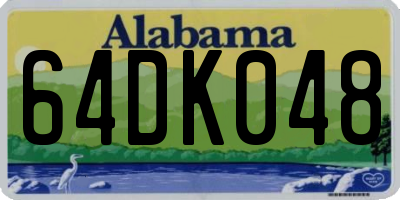 AL license plate 64DK048