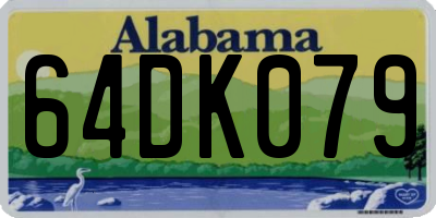 AL license plate 64DK079
