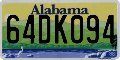 AL license plate 64DK094