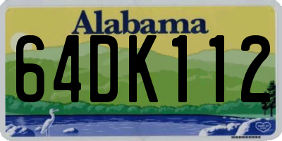 AL license plate 64DK112