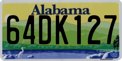 AL license plate 64DK127