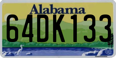 AL license plate 64DK133