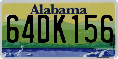 AL license plate 64DK156