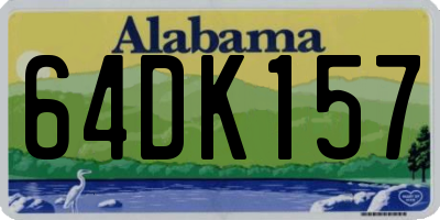 AL license plate 64DK157