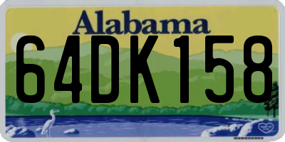 AL license plate 64DK158