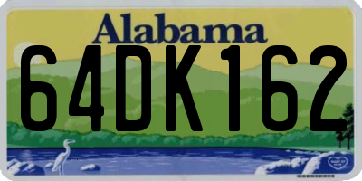 AL license plate 64DK162