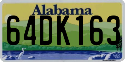 AL license plate 64DK163