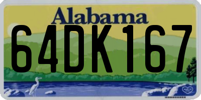 AL license plate 64DK167