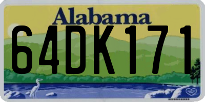 AL license plate 64DK171