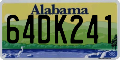 AL license plate 64DK241