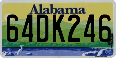AL license plate 64DK246