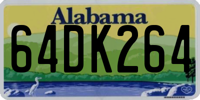 AL license plate 64DK264